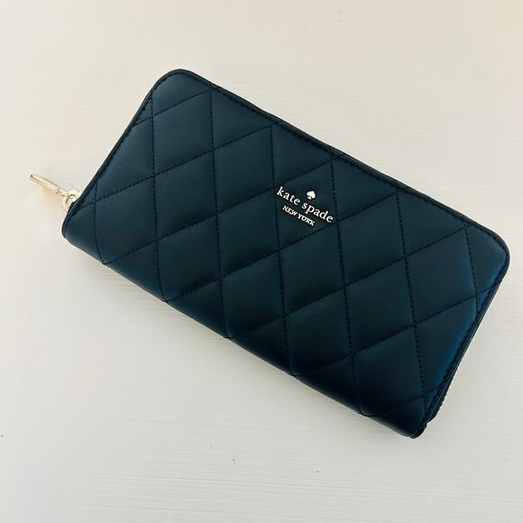 kate spade Handbags - Kate Spade Carey Large Continental Wallet Black